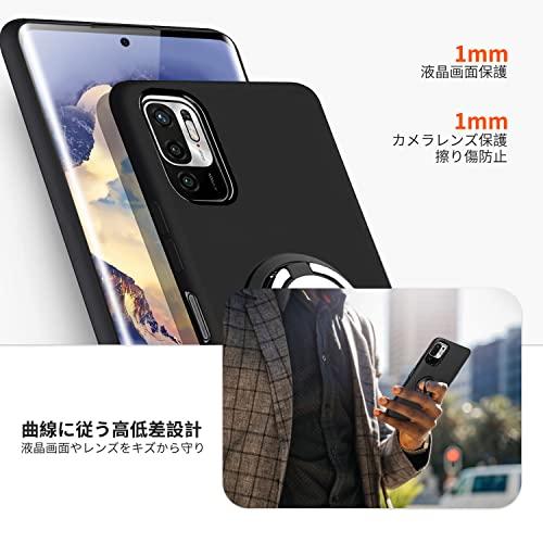 Xiaomi Redmi Note 10 JE ケース 10T リング付き シリコン 耐衝撃