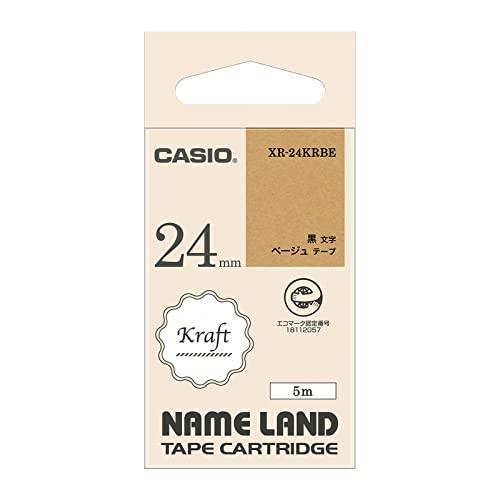 カシオ ラベルライター ネームランド 純正 クラフトテープ 24mm XR