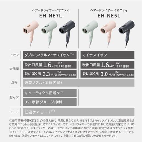 パナソニック ドライヤー イオニティ 速乾 大風量 パワフルドライ 低温