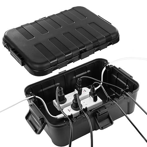 RESTMO 大型コンセントボックス 屋外 電源 防水 ボックス IP54 雨よけ