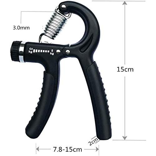 YOKELLMUX ハンドグリップ 握力 トレーニング 5−60KG 男女兼用