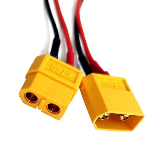 J Xt60 シリコーン 2 ピース/セット Rc アダプタ Amazon.co.jp: Boladge 2 ペア XT60コネクタは2ピンJSTコネクタ