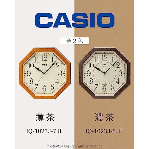 CASIO 壁掛け電波時計 ITM-800NJ-5JF 茶木目調 ITM-900FLJ-5JF カシオ