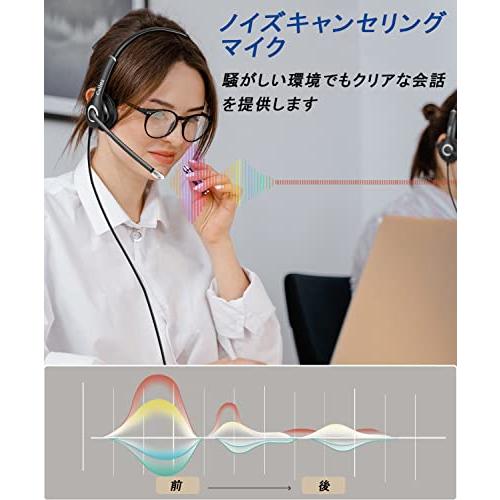 Callez ヘッドセットPC用 3.5mm接続 片耳 ノイズキャンセリング