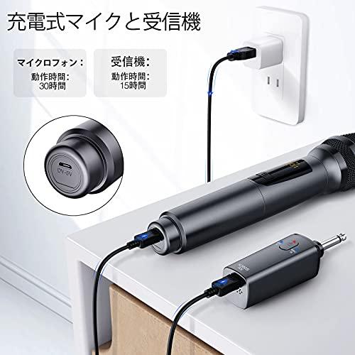 【美品・1度使用】LEKATO K380S ワイヤレスマイク 2本セット UHF対応 USB充電式　売ります。 LEKATO K380S ワイヤレスマイク 充電式ダイナミックマイク UHF