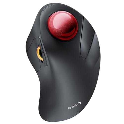ProtoArc EM03 NL トラックボールマウス 人差し指 静音 無線 2.4Gと
