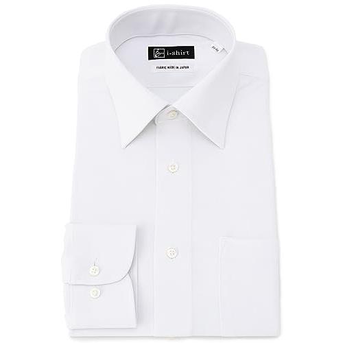 アイシャツ] i-shirt 白無地 完全ノーアイロン ストレッチ 超速乾 長袖