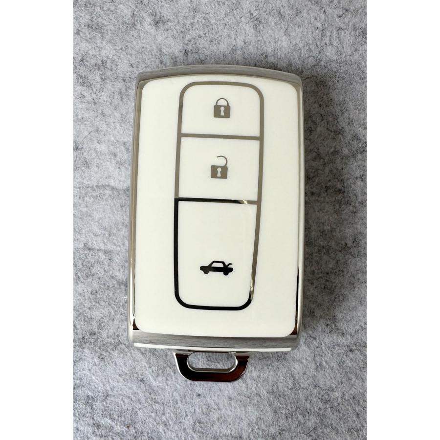 Kinotaka ダイハツ/トヨタ 車用 スマートキーケース 3ボタン プリウス