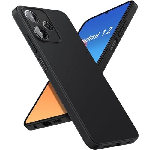LAYJOY 対応 Xiaomi Redmi 12 5G ケース ソフト シリコン 黒 TPU 薄型