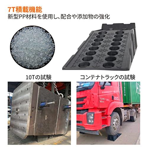 OULEME カースロープ タイヤスロープ プラスチック スロープ車 