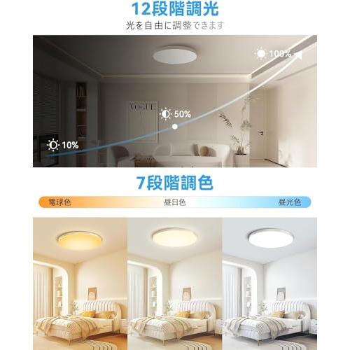 Coizabera LEDシーリングライト10畳45W直径40センチ2個セット Coizabera LEDシーリングライト 10畳 45W 直径40センチ 2個セット 調光
