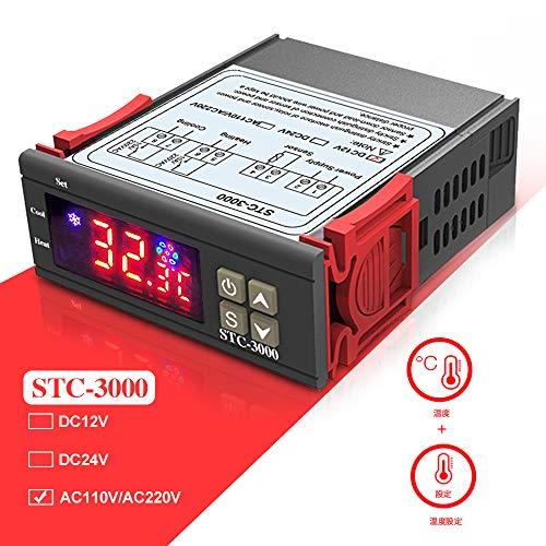 STC-3000 LCD デジタル温度コントローラーDC 12V電子温度計
