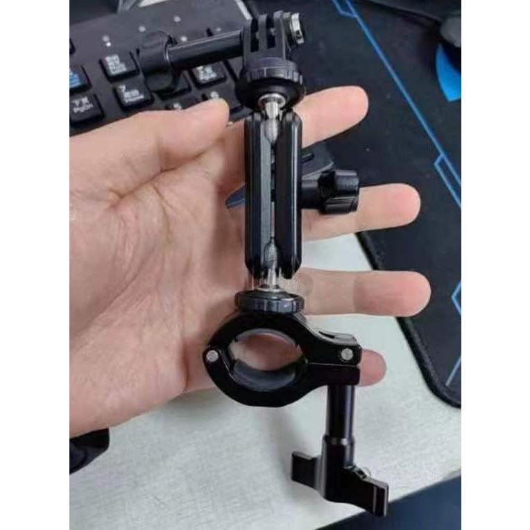 NEEWER アクションカメラポールマウント 360°ボールヘッド2個と1/4ネジ