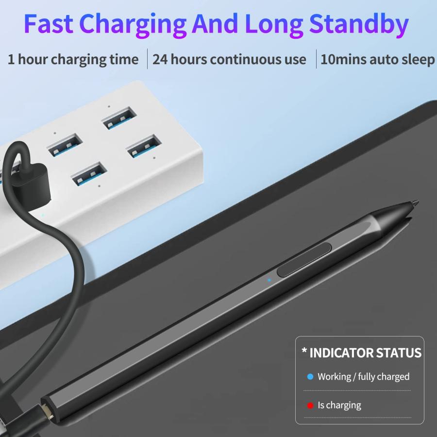 スタイラスペン Microsoft Surface Pro9/8/7/6/5/4/3/X Laptop Book