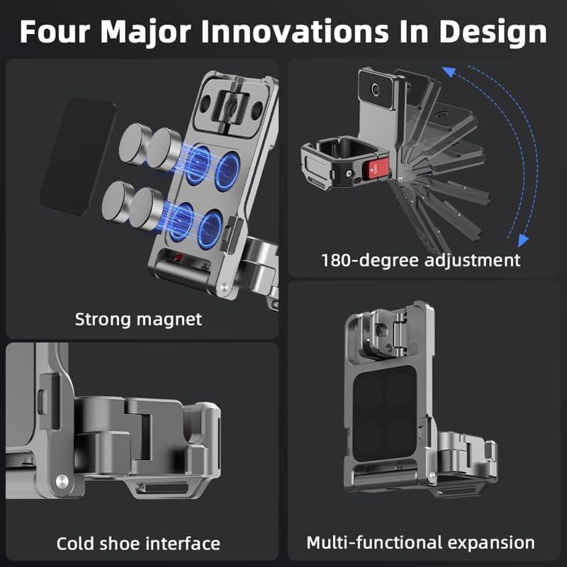 DJI Osmo Pocket 3 対応 拡張アダプター アルミニウム 磁気マウント