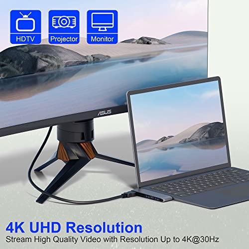 Microsoft Surface laptop Go 2/Go Laptop 5/4/3 USB ハブ 4K HDMI