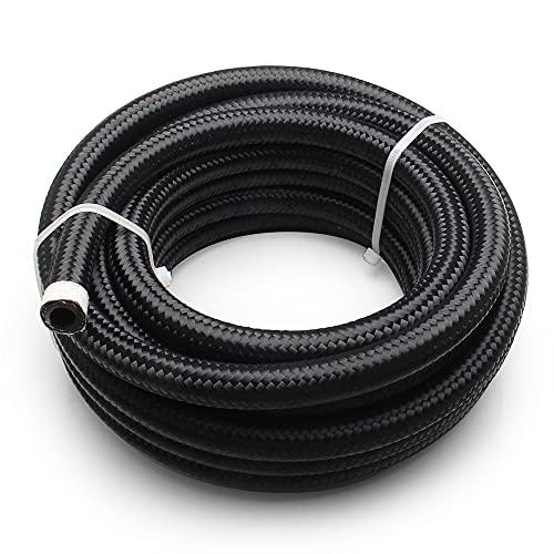 VEHSUN オイルホース 内径 14.29mm AN10 1M フューエルホース ステンレス ナイロン メッシュ ホース 柔軟 耐圧 耐熱 耐 | 