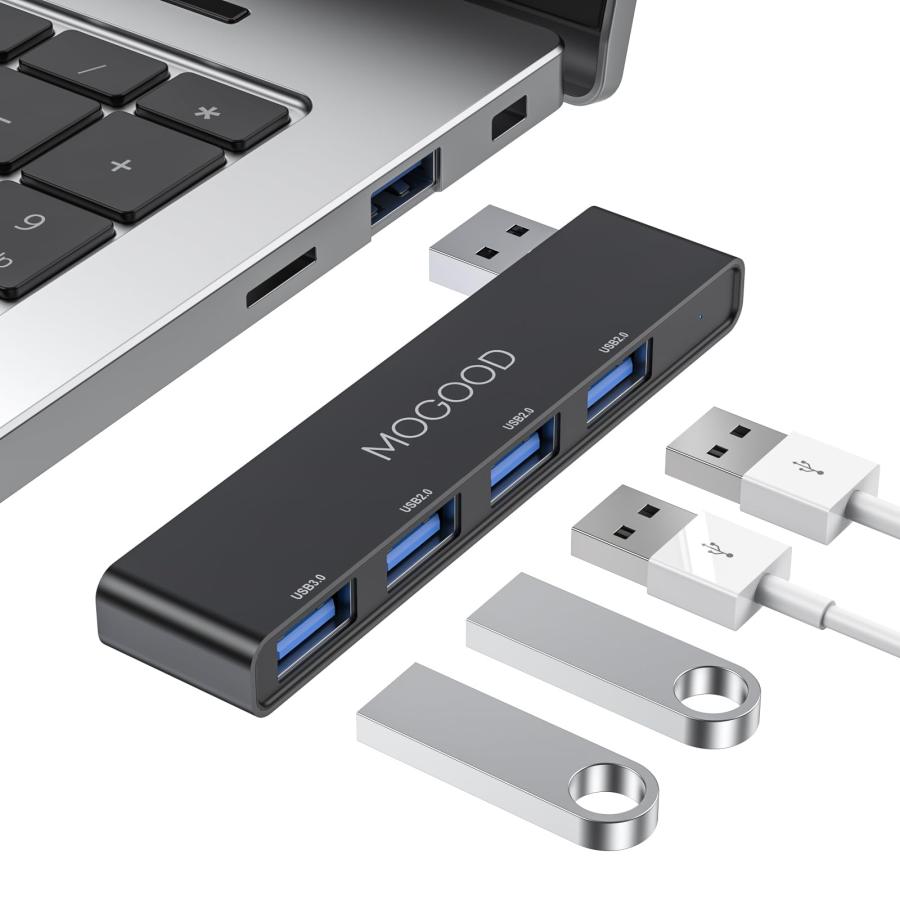 MOGOOD USBハブ3.0 USBスプリッタ ノートパソコン用USBハブノート