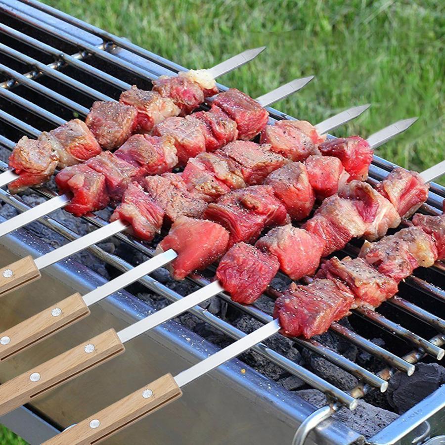 IMEEA バーベキュー串 bbq 串 キャンプ ステンレス 焼き串 IMEEA バーベキュー串 bbq 串 キャンプ ステンレス 焼き串