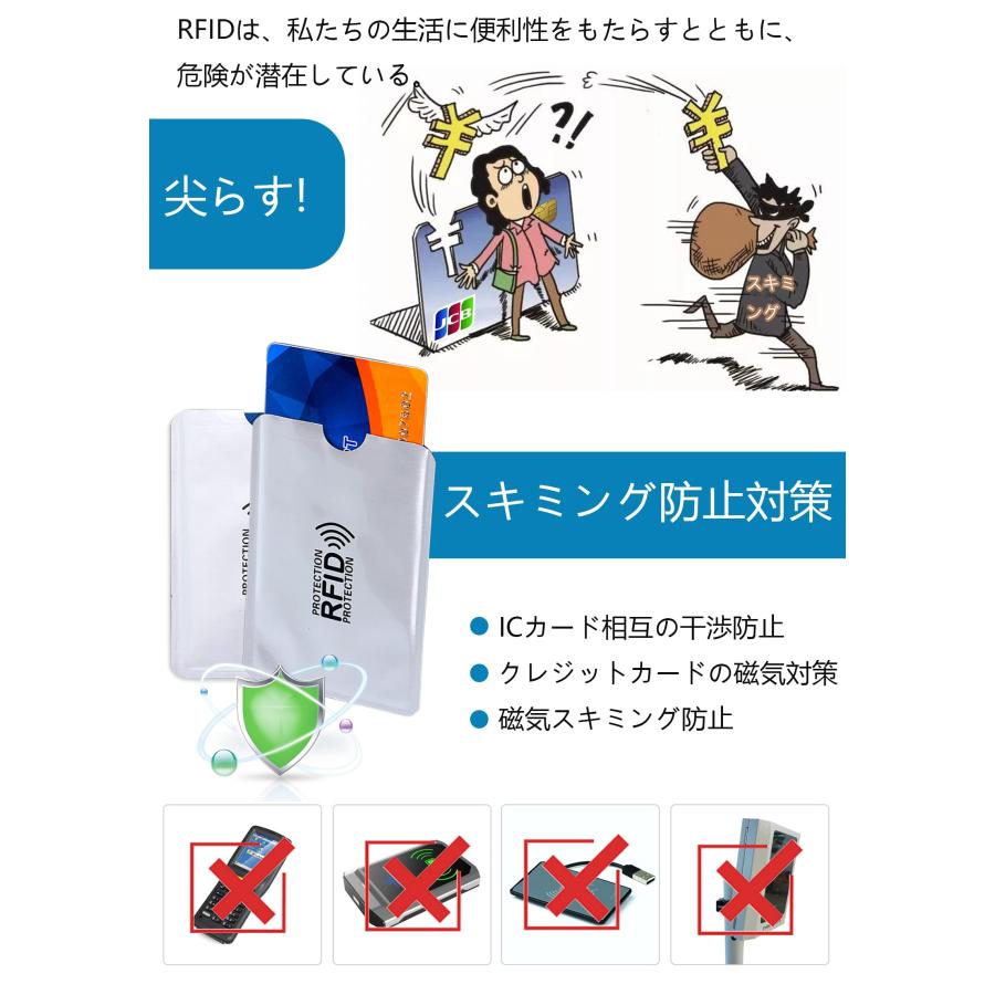 D.B.J 20枚 スキミング防止 カードケース 磁気防止 カードカバー IC