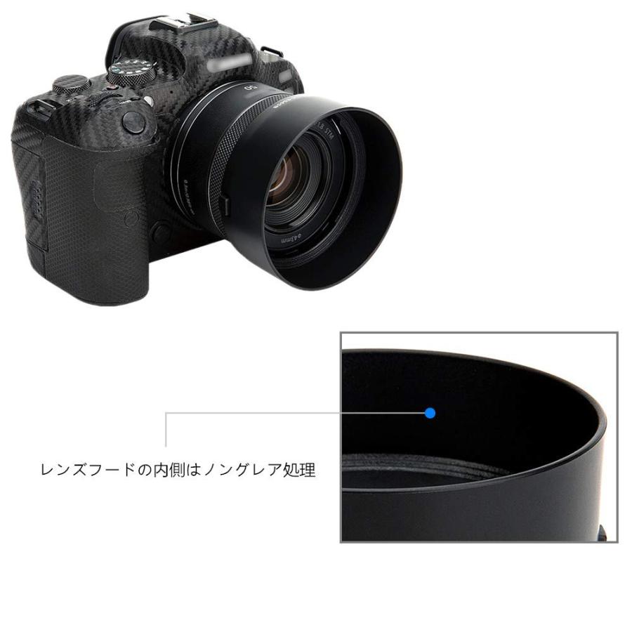 JJC ES-65B レンズフード Canon RF 50mm F1.8 STM レンズ 用 キヤノン