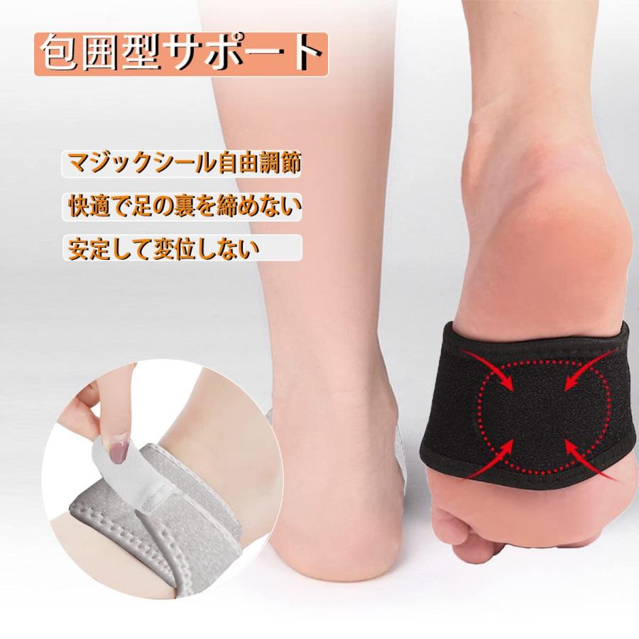 土踏まず サポーター 足用アーチサポーター マジックテープ付き サイズ