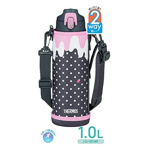 サーモス 水筒 真空断熱2ウェイボトル 1L/1.03L グレーピンク 直飲み
