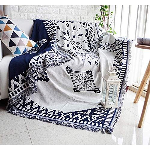 TMVOK マルチカバー ブランケットフリンジ付き ソファカバー おしゃれ