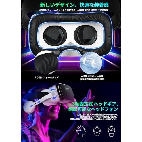 令和8年bluetooth 版OLANSOR VRゴーグル VRヘッドセット VRヘッド
