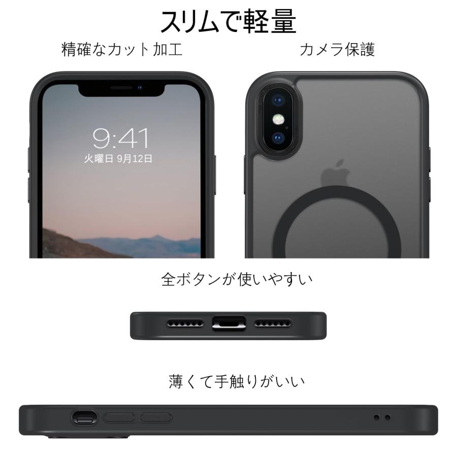 BENTOBEN iPhone XS ケース/iPhone X ケース MagSafe対応 ワイヤレス