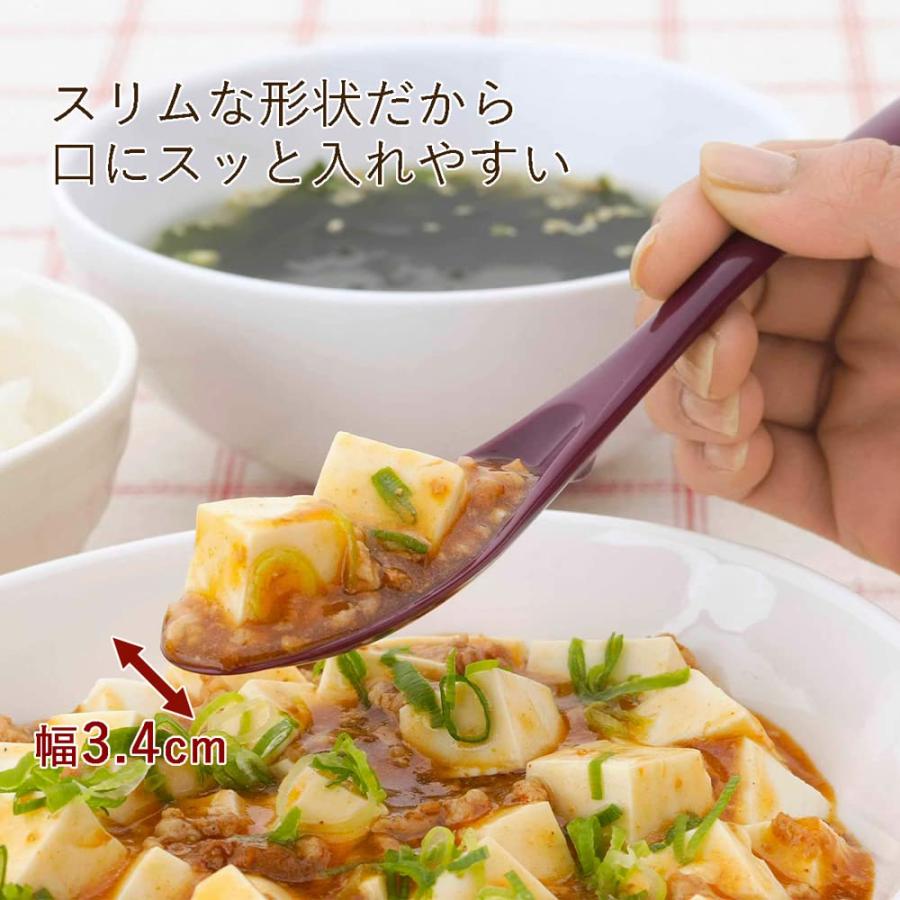 下村企販 テーブルを汚さない スプーン 6本組 日本製 食洗機対応 先端