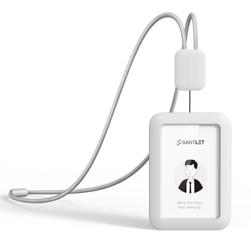 ❤新品、未使用❤DYZD IDカードホルダー　縦型　ホワイト ID カードホルダー 縦 首掛け 社員証ケース 名札 ホルダー idカード