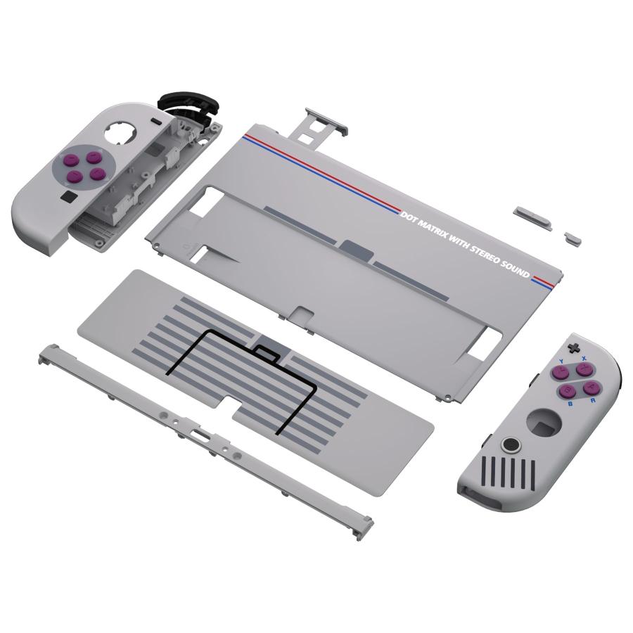 本体ではない-eXtremeRate switch oledに対応用パターン柄バック