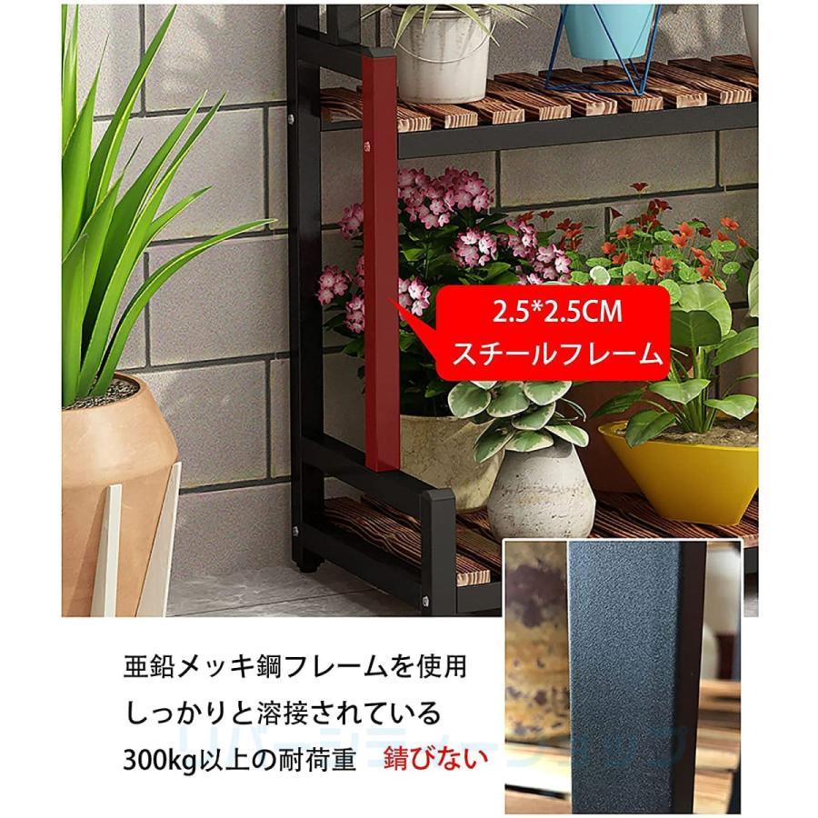 フラワースタンド ベランダ ガーデンラック花台キャスター付き 簡単組み立て 錆びない 耐腐食性 耐湿性 ガーデニング 棚 プランタースタンド 耐荷重 フラワースタンド ベランダ 耐腐食性