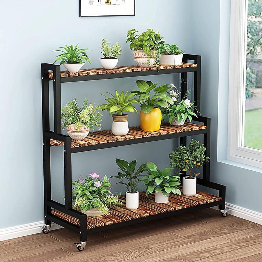 フラワースタンド ベランダ ガーデンラック花台キャスター付き 簡単組み立て 錆びない 耐腐食性 耐湿性 ガーデニング 棚 プランタースタンド 耐荷重 フラワースタンド ベランダ ガーデンラック花台キャスター付き 簡単組み立て 錆びない 耐腐食性 耐湿性 ガーデニング プランタースタンド 耐荷重