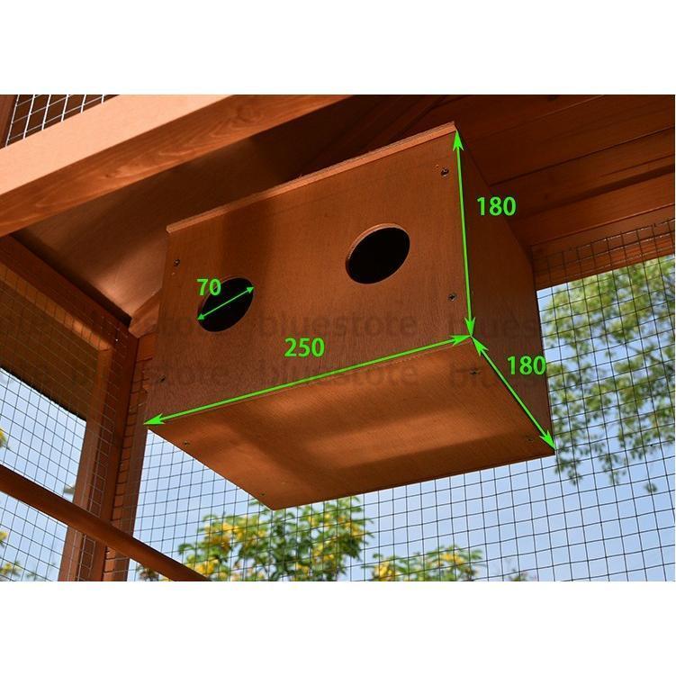 【新品】 庭用ペットケージ 大型鳥かご 鳥かご 飼育ケージ 小動物ケージ【動物の部屋】組立式 天然杉材 防腐材 安定性抜群 ご自分で取り付ける必要がある 【DGJ9079565154】(31652円)