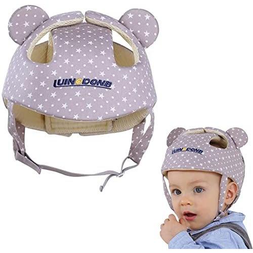 当店の記念日 Bear Bean 赤ちゃん 頭 ガード 室内用 ベビー サイズ調整 ごっつん防止 ヘルメット 8ヶ月 4歳に適用 綿100 360 頭を守る