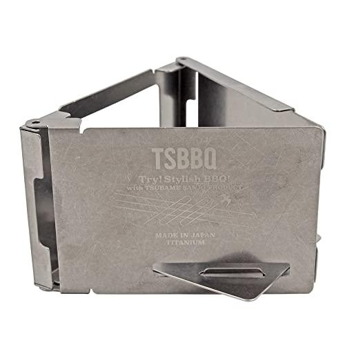 TSBBQ チタン カードコンロ TSBBQ-028燕三条製 名刺サイズの組み立てコンロ！ 重さはたった約66g！ 最小＆最薄！