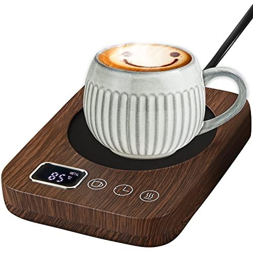 カップウォーマー＆ずっと温かい コーヒーウォーマー カップヒーター 保温コースター コーヒーカップウォーマー 重力センサー 温度調節 最大85℃