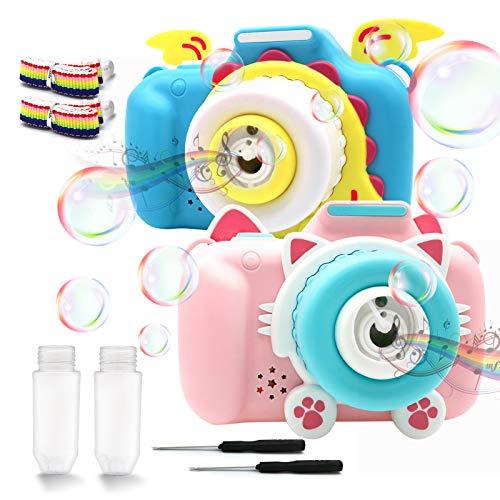 シャボン玉マシーン 電動 子供 バブルメーカーグッズカメラ 2個入 しゃぼん玉 自動シャボン玉機械 おもちゃカメラ 自動シャボン玉 カメラ バブ