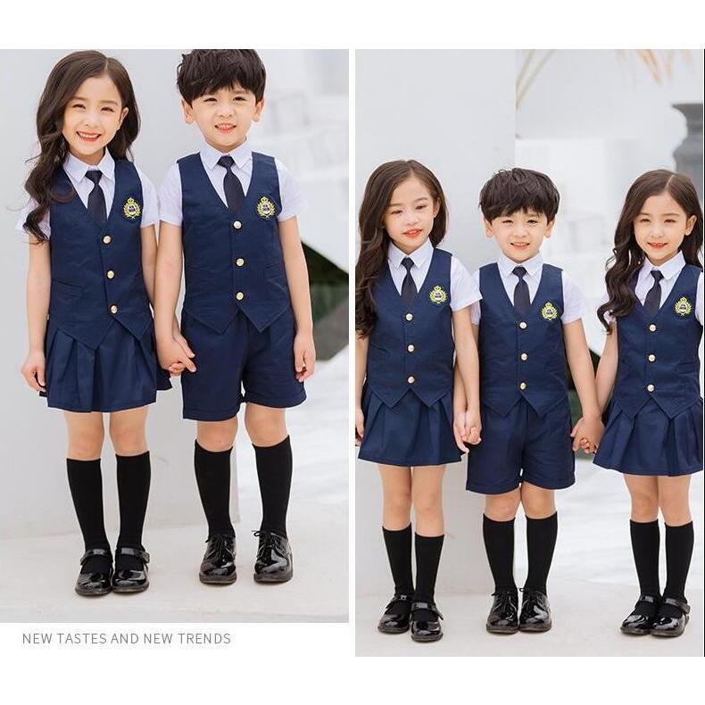 キッズ子供服 ジュニア 幼稚園制服 上下セットアップ 男の子シャツ パンツ ベスト 女の子シャツ ベスト スカート 発表会舞台演出服 二枚送料無料 D84 A S K 通販 Yahoo ショッピング