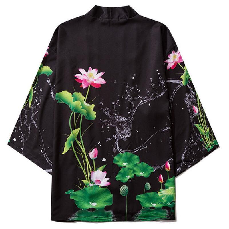 メンズ カーディガン トップス 道服 七分袖 シャツ 浮世絵 花柄 和服 コスプレ プリント カジュアルウェア 日焼け 春夏秋 2枚送料無料 Dd39 A S K 通販 Yahoo ショッピング