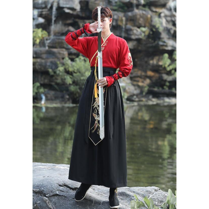 キャラクター衣装 スマートスクラブス コスプレ衣裳 唐装漢服 男女兼用 カップルペア チャイナ風 刺繍柄 トップス 袴風スカート コスチューム 学園祭文化祭 舞台衣裳 写真撮影 S03iul2knp Tritop Com Br