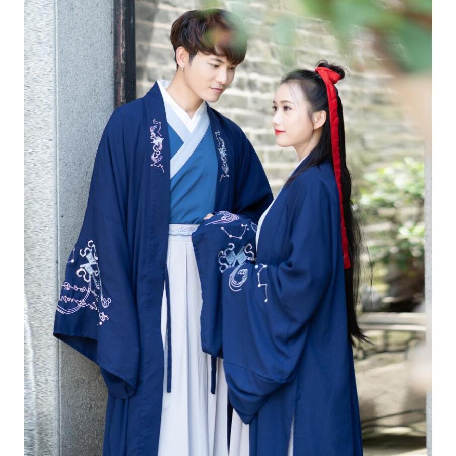 コスプレ衣裳 唐装漢服 レディースメンズ カップルペア チャイナ風 刺繍柄 トップス 2点 袴風スカート 羽織 コスチューム 学園祭文化祭 舞台衣裳 写真撮影 Ppgj1vnm7h コスプレ衣装 Crear App Com