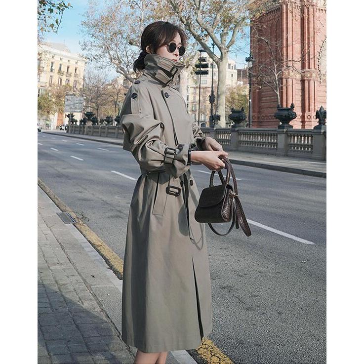 トレンチコート ジャケット レディースファッション ロング丈 秋冬 チェスターコート イギリス風 Ol通勤 ゆったり カジュアルウェア 2枚送料無料 U46 A S K 通販 Yahoo ショッピング