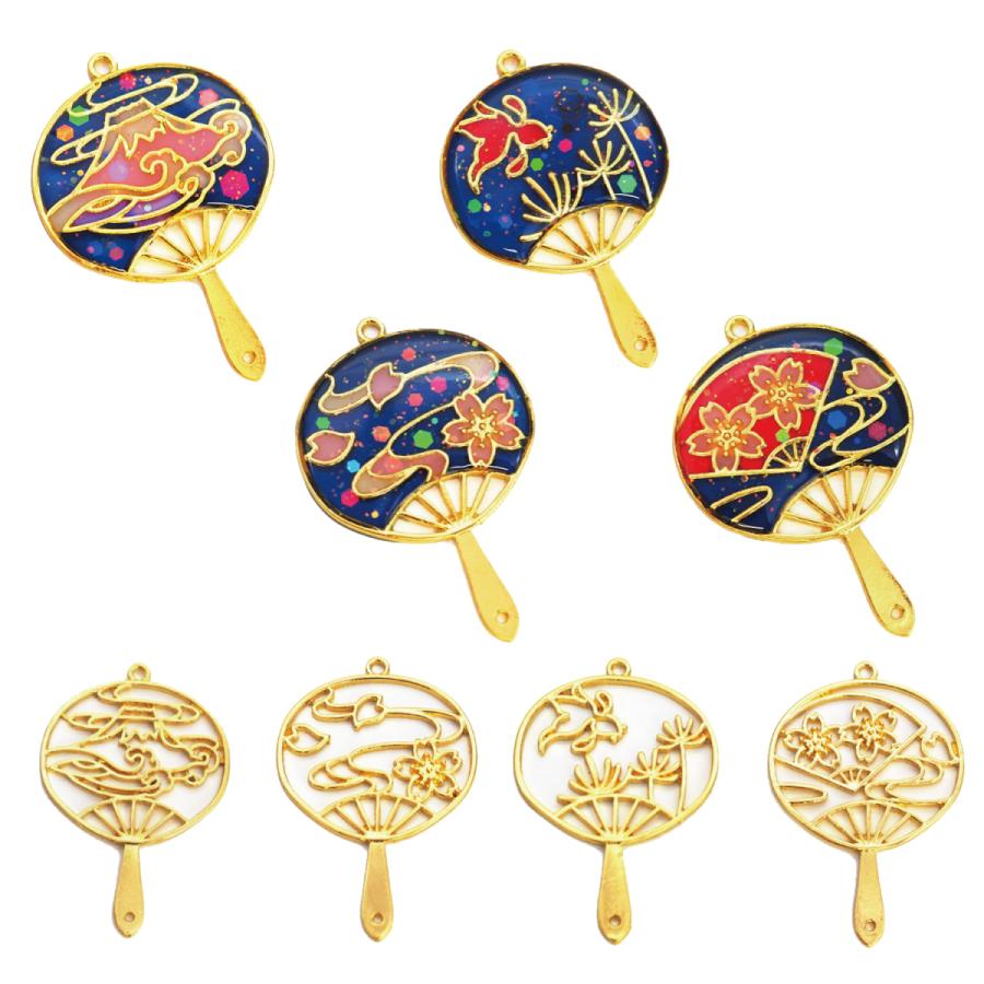 A うちわ 4個セット パーツ アクセサリーパーツ Diy ハンドメイド 手芸用品 レジン枠 空枠 フレーム A アクセサリーパーツa Selection 通販 Yahoo ショッピング