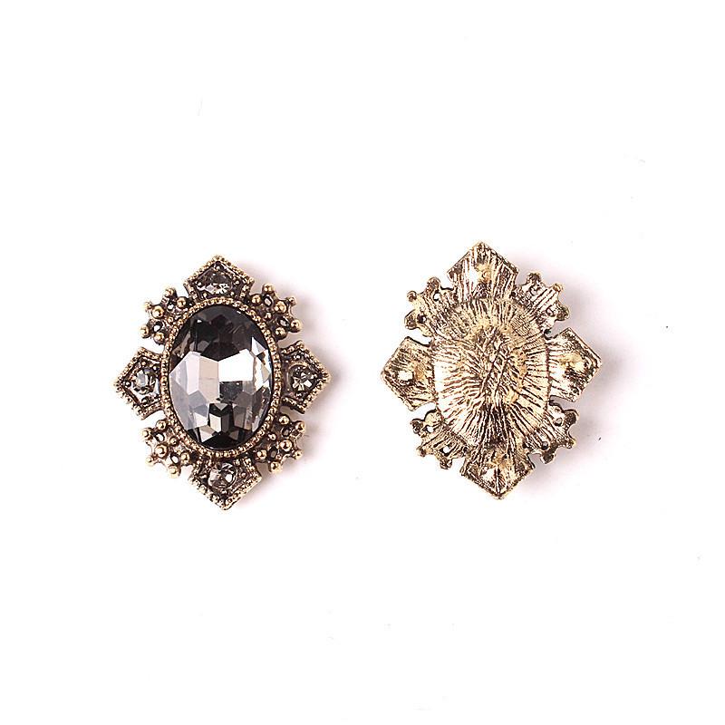 A A023 レトロアンティークゴールドアロイダイヤモンド 2個 パーツ アクセサリーパーツ ハンドメイド 手芸用品 ランキング総合1位 カボション Diy