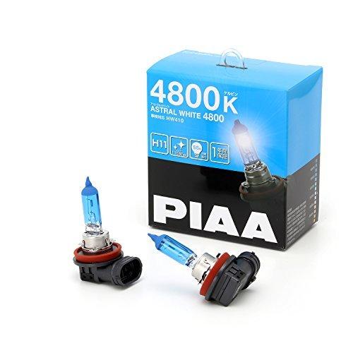 PIAA ヘッドランプ/フォグランプ用 ハロゲンバルブ H11 4800K アストラルホワイト 車検対応 2個入 12V 55W (115W相当)