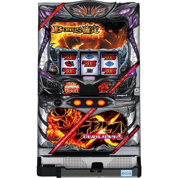 エレコ SLOTデビルマンX 中古パチスロ実機 『コイン不要機シルバー 