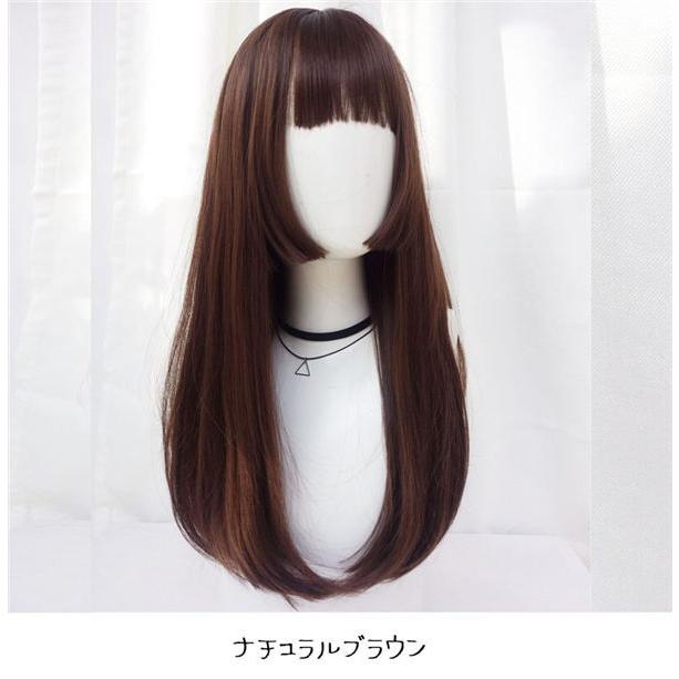 ウィッグ 自然 フルウィッグ カール ミディアム かつら コスプレ